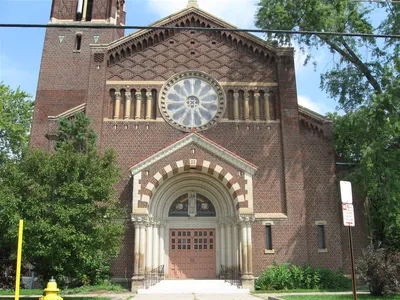 Front of the church.