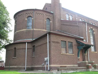 Back of the church.