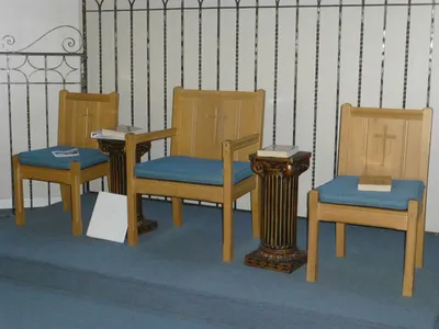 Celebrant's chair.
