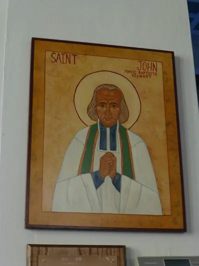 St. John Vianney icon.