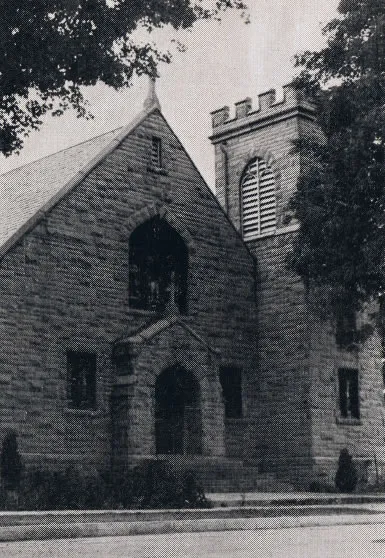Exterior of church, 1939. Source: Catholic Courier Golden Jubilee Edition: 1889-1939