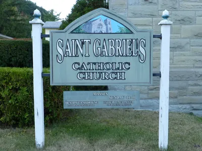 Church sign.