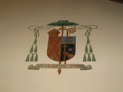 Crest painted on the wall.