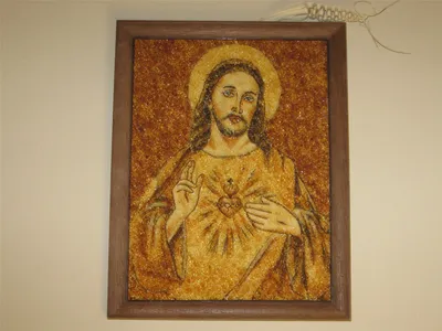 Sacred heart mosaic.