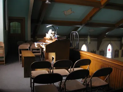 Choir loft.