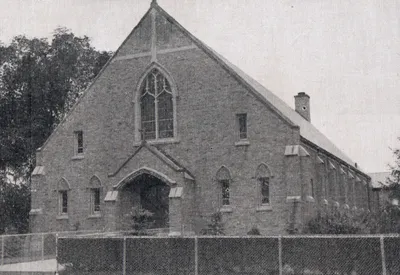 Exterior of church, 1939. Source: Catholic Courier Golden Jubilee Edition: 1889-1939