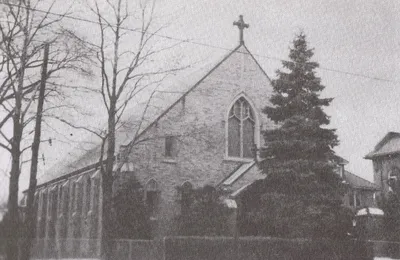 Exterior of church, undated.Source: St. George's Parish and the Lithuanians of Rochester