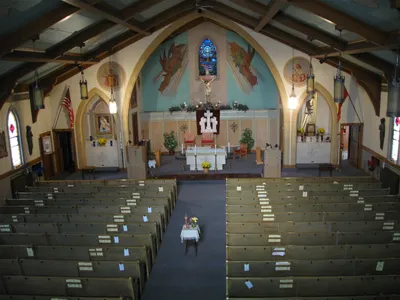 View from the choir loft.