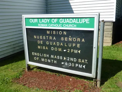 Church sign.