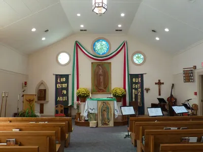 Front of the church.