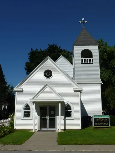 Front of the church.