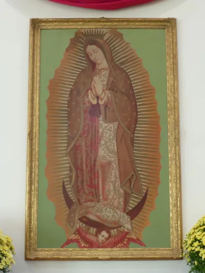 Our Lady of Guadalupe painting.