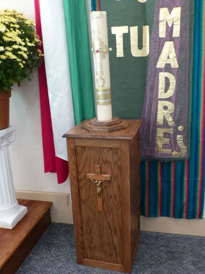 Paschal candle.