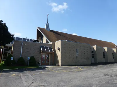 View from side parking lot.