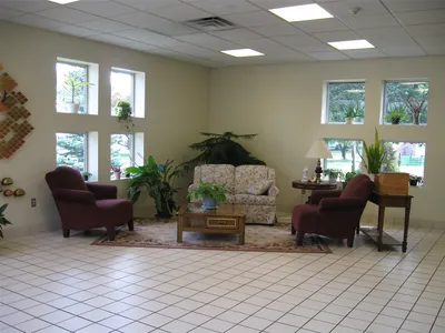Gathering space in narthex.