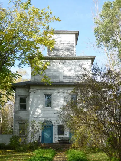 Front of the church.