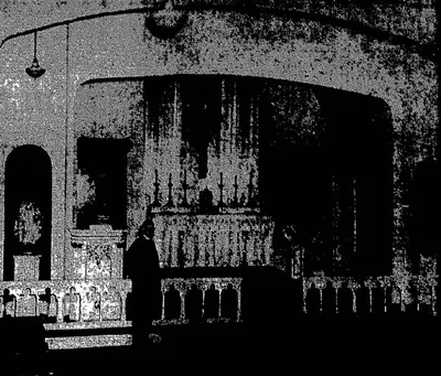 Interior after renovations, 1961.Source: Catholic Courier, May 12, 1961
