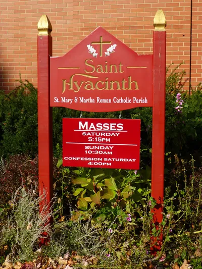 Church sign.