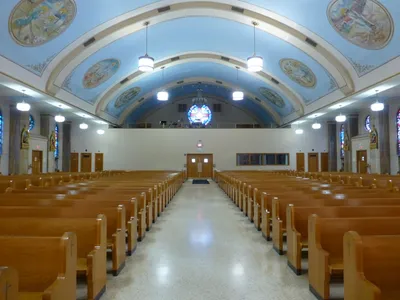 Back of the church.