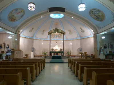 Front of the church.