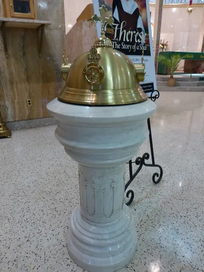 Baptismal font.