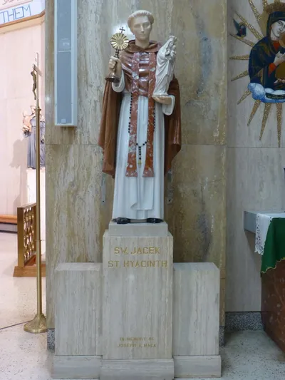 Statue of St. Hyacinth.