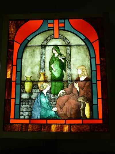 Ss. Mary and Martha stained glass.