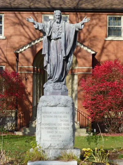 Sacred heart statue.