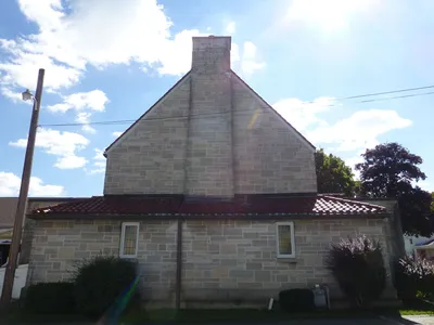 Back of the church.