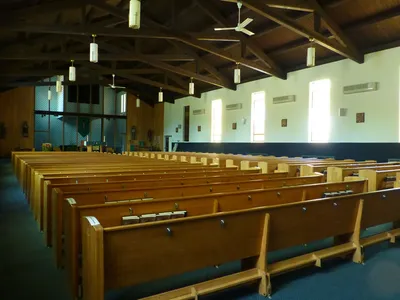 From back left corner.