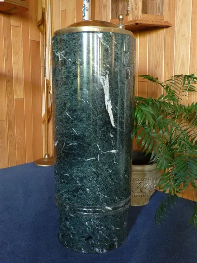 Baptismal font.