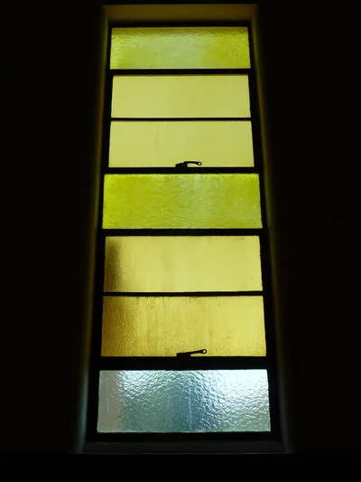 Stained glass.