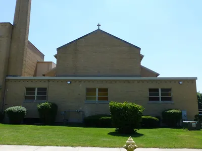 Back of the church.