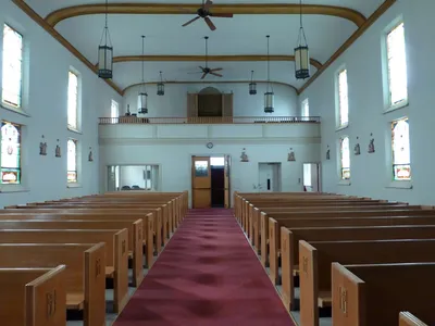 Back of the church.