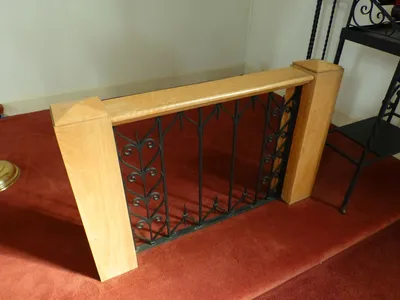 Portion of altar rail.