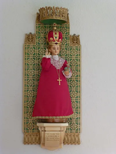 Infant of Prague statue.