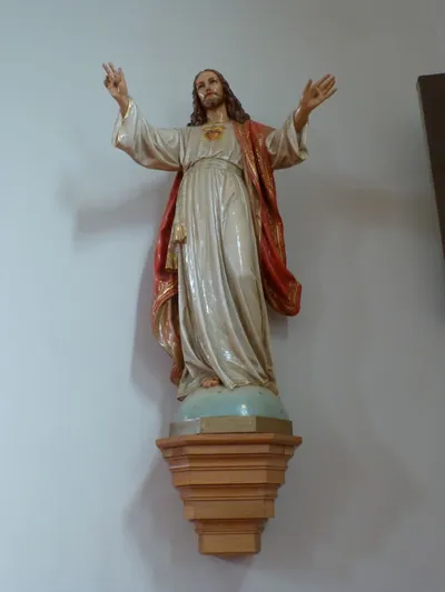 Sacred heart statue.