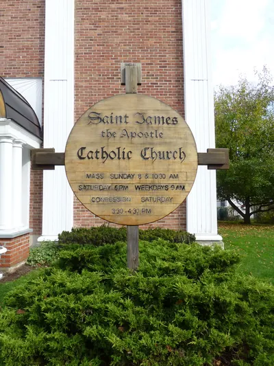 Church sign.
