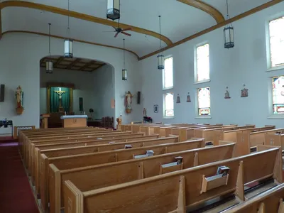 From back left corner.