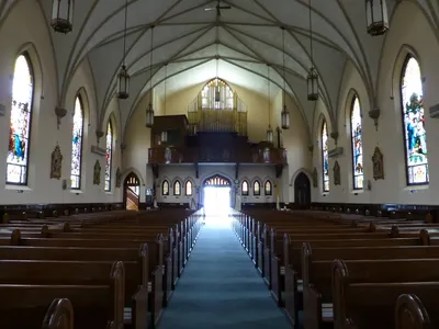 Back of the church.