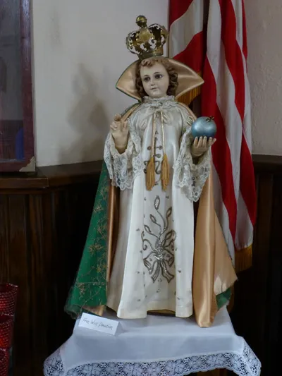 Infant of Prague statue.