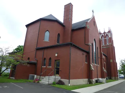 Back of the church.