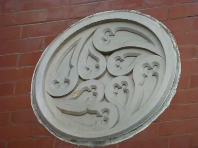 Relief on church front.