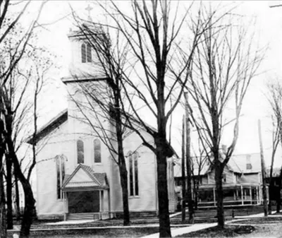 Exterior of former church used from 1871 to 1912.