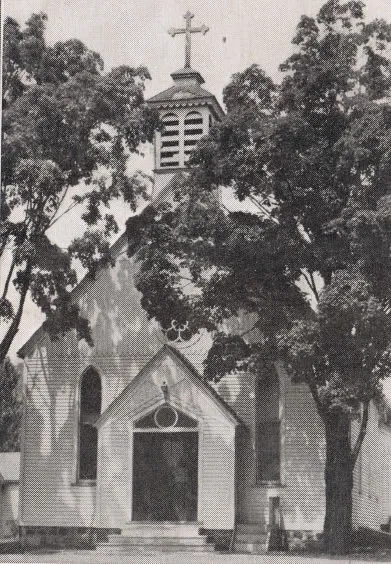 Exterior of former church, 1939. Source: Catholic Courier Golden Jubilee Edition: 1889-1939
