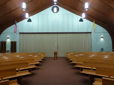 Back of the church.