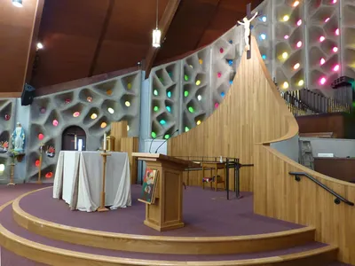 Sanctuary seen from right.