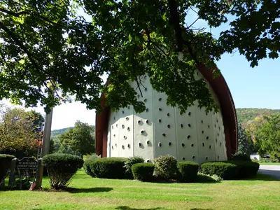Front of the church.