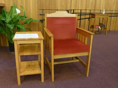 Celebrant's chair.