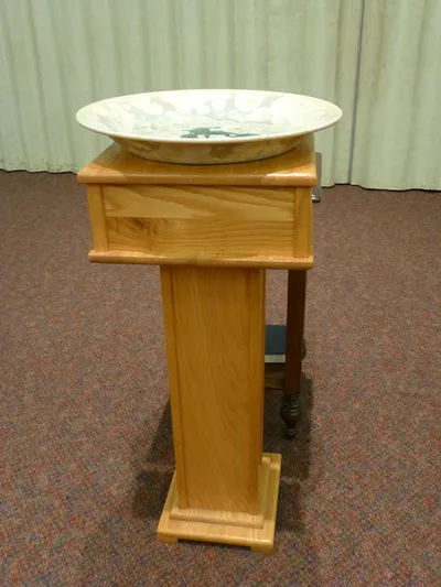 Baptismal font.